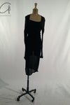 Marc Le Bihan Shoulder Fastest Long -sleeved Dress 2865 Black